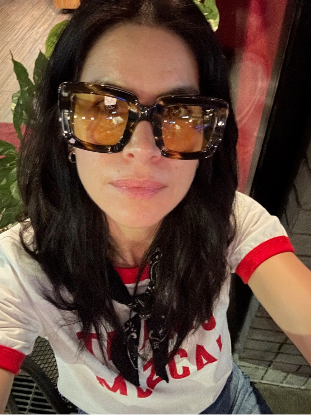 Ulla Johnson Daphne oversized tinted glasses